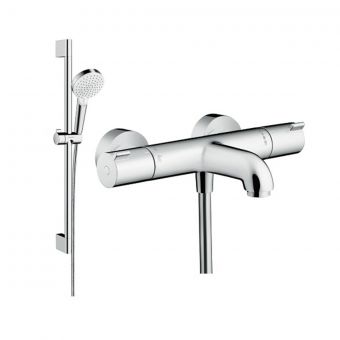 Hansgrohe Ecostat 1001 Combi Set with Hand Shower and Bar Valve in Chrome