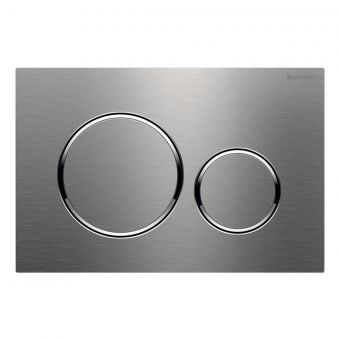 Geberit Sigma20 Dual Flush Plate in a Stainless Steel finish 115882SN1