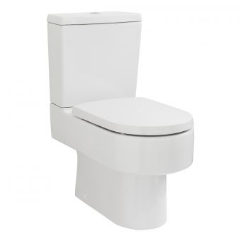 Nuie Ambrose Semi Flush to Wall Pan and Cistern in White