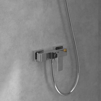Villeroy & Boch Architectura Square Single-Lever Shower Mixer in Chrome - TVS12500100061