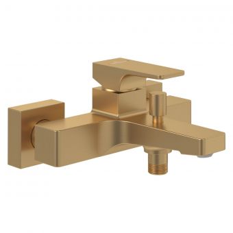 Villeroy & Boch Architectura Square Single-Lever Bath Shower Mixer in Brushed Gold - TVT12500100076