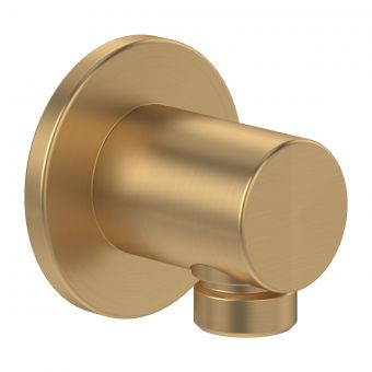 Villeroy and Boch Universal Round Wall Outlet in Brushed Gold - TVC00045600076