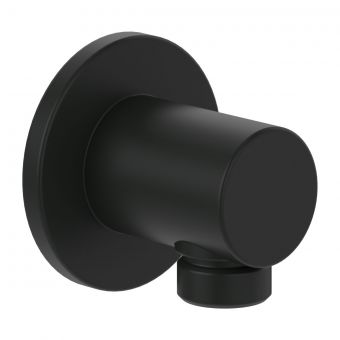 Villeroy and Boch Universal Round Wall Outlet in Matt Black - TVC000456000K5