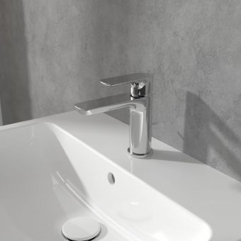 Villeroy & Boch O.Novo Single-Lever Basin Mixer with Pop-Up Waste in Chrome - TVW10410111061