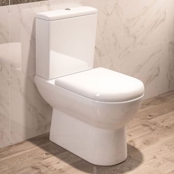 UK Bathrooms Essentials Pecos Close Coupled Toilet