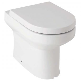 UK Bathrooms Essentials Benue Rimless Back to Wall Toilet