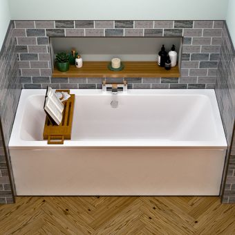 UK Bathrooms Essentials Aldan Standard Double Ended Bath