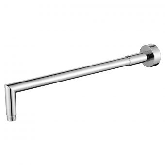 UK Bathrooms Essentials Round Wall-Mounted Shower Arm in Chrome