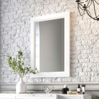 Harrogate 600 x 900mm Framed Mirror in Arctic White