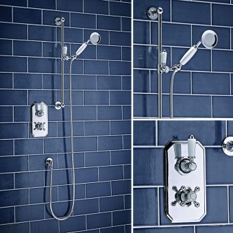 Harrogate Traditional Thermostatic Shower Set One in Chrome