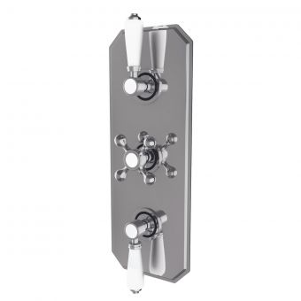 Harrogate Triple Concealed Thermostatic Shower Valve in Chrome