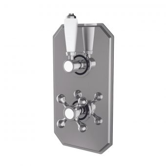 Harrogate Twin Concealed Thermostatic Shower Valve in Chrome