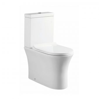Amara Bainbridge Rimless Comfort Height Close Coupled Toilet in White