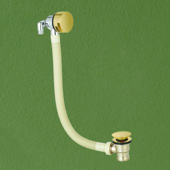 Amara Bath Filler Overflow with Click Clack Waste in Brushed Brass