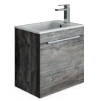 Crosswater Zion Petite Wall Hung Unit - Driftwood - Unit Only