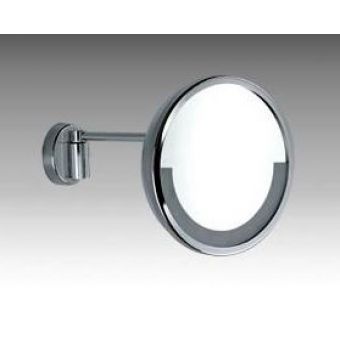 Inda Magnifying Wall Mounted Mirror 3 x Magnification 23 dia x 31cm 1 x 11W Light and Switch - 240V