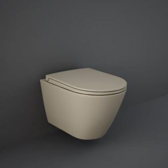 RAK Feeling Replacement Soft Close Toilet Seat in Matt Cappuccino - FEESEAT514