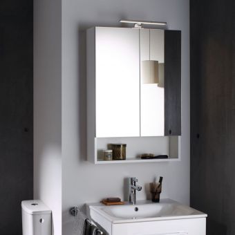 Geberit Selnova Mirror Cabinet With 2 Doors in White - 501264001