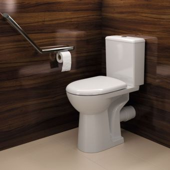 Geberit Selnova Comfort Height Close Coupled Open Backed WC - 501456006