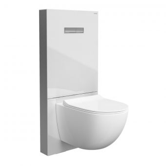 VitrA Vitrus Glass Covered Concealed Cistern 3/6 Litre for Wall Hung WC - White
