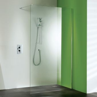 Matki Straight  Wet Room Shower Panel