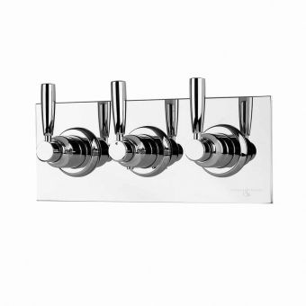 Perrin & Rowe Contemporary Thermostatic Shower Mixer with Two Shut-off Valves - 5975CP