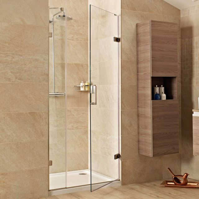 Roman Showers Liberty Hinged Door with One In-Line Panel