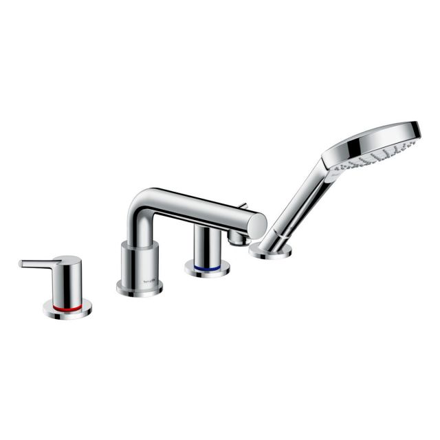 Hansgrohe Talis S Deck Mounted Bath Mixer Tap with Shower Handset - 72419000