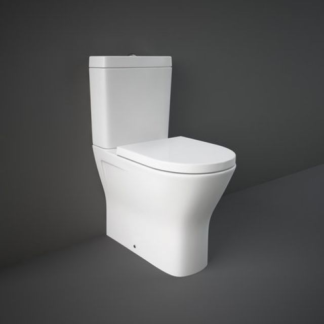 RAK Resort Comfort Height Maxi Close Coupled Back to Wall Rimless Toilet Suite UK Bathrooms