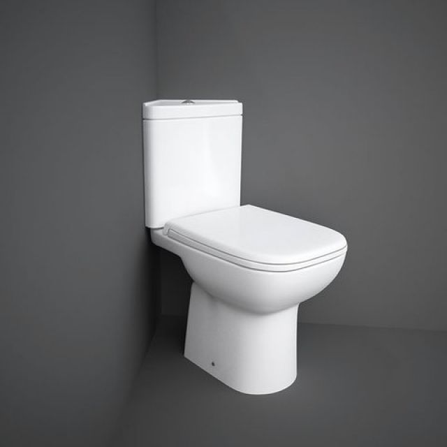 RAK Origin Corner Close Coupled Open Back Toilet Suite