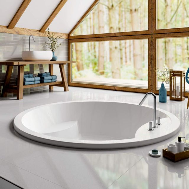 Trojan Oasis Round Inset Double Ended Luxury Bath - B002354