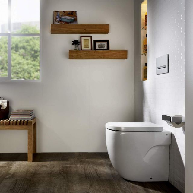 Roca Meridian-N Compact Rimless Back to Wall Toilet - 347246000