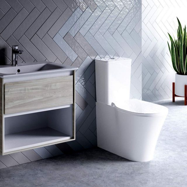 Ideal Standard Connect Air Cube Closed Back Toilet with Aquablade - E079801
