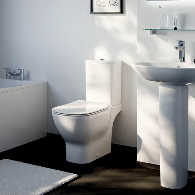 Ideal Standard Tesi Close Coupled Toilet with Aquablade - T356401