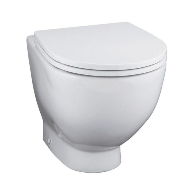Ideal Standard White Round Back to Wall Toilet - E000101