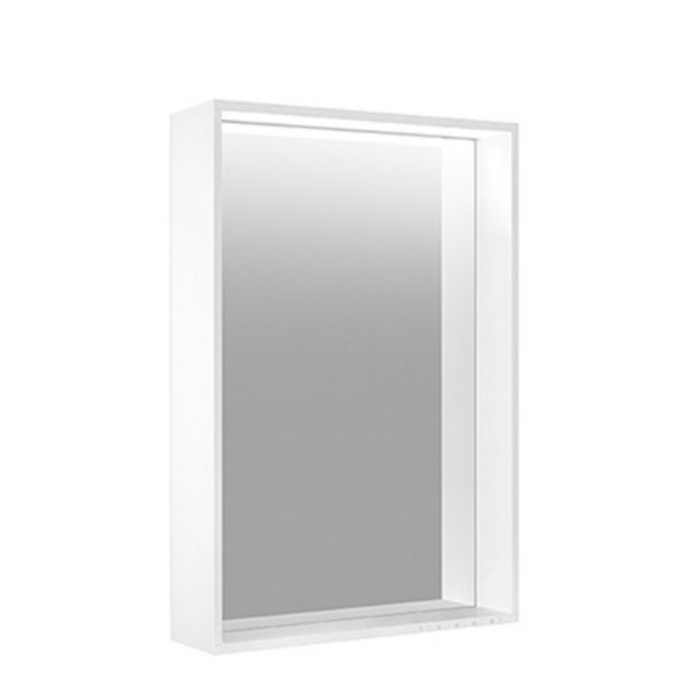 Keuco Plan Adjustable Light Mirror with Silver Anodised Frame