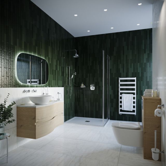Crosswater Restorative Green Main Bathroom Suite