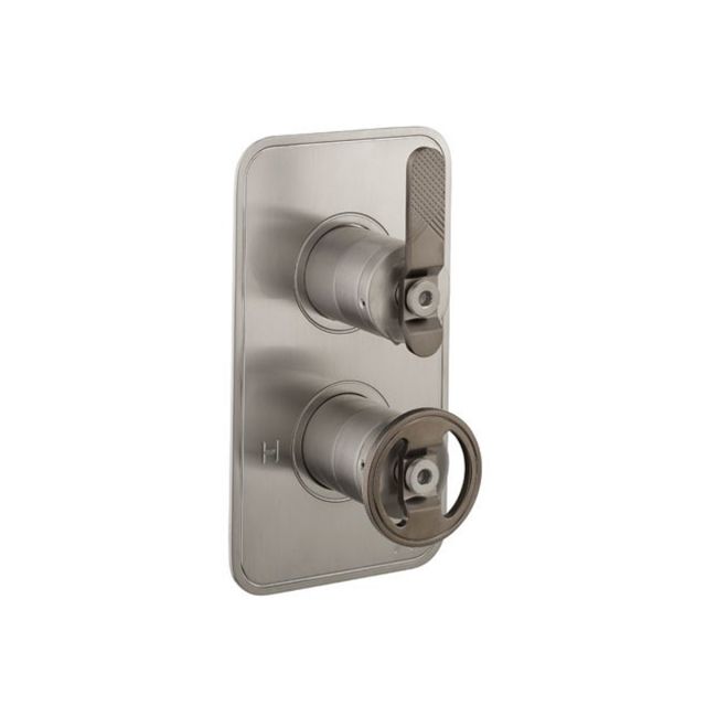 Crosswater UNION MIXAGE Concealed Thermostatic Shower Valve & Trimset In Brushed Nickel & Brushed Black Chrome
