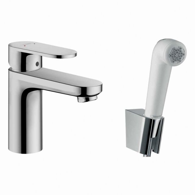 hansgrohe Vernis Blend Mixer Tap with Bidet Spray and Hose in Chrome - 71215000