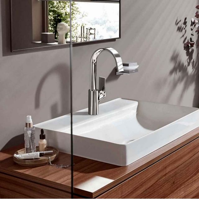 hansgrohe Vivenis Basin Mixer 210 with Swivel Spout and Pop-up Waste Set in Chrome - 75030000