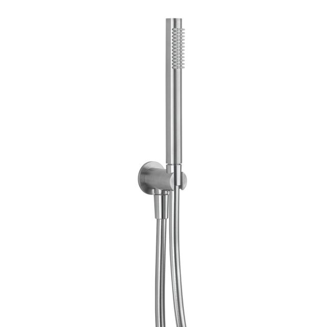 Crosswater 3ONE6 Wall Outlet, Handset, and Hose in Stainless Steel