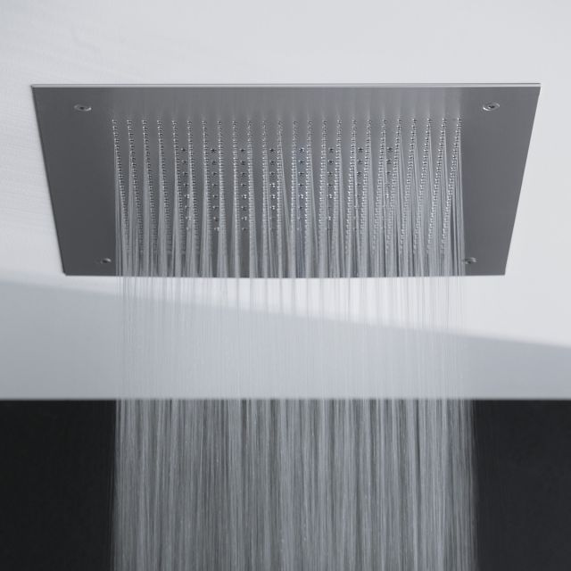 Crosswater Tranquil 380 Recessed Shower Head in Brushed Stainless Steel - FH381V