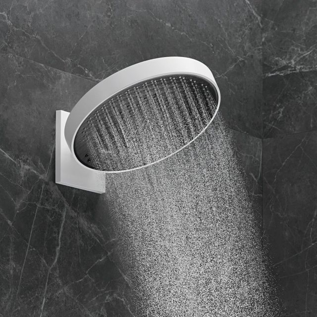 Hansgrohe Rainfinity Overhead Shower 250 3 Jet With Wall Connector - White