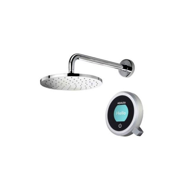 Aqualisa Q Smart Concealed Shower with Wall Mounted Fixed Head - Pumped