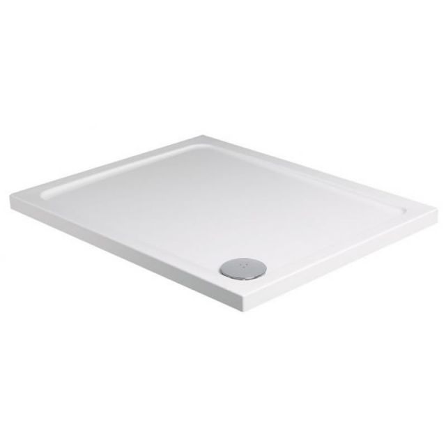 Roman Rectangular White Shower Tray with Waste - 1600 x 800mm