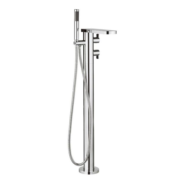 Crosswater Wisp Thermostatic Floor Standing Bath Shower Mixer in Chrome - WP418TFC