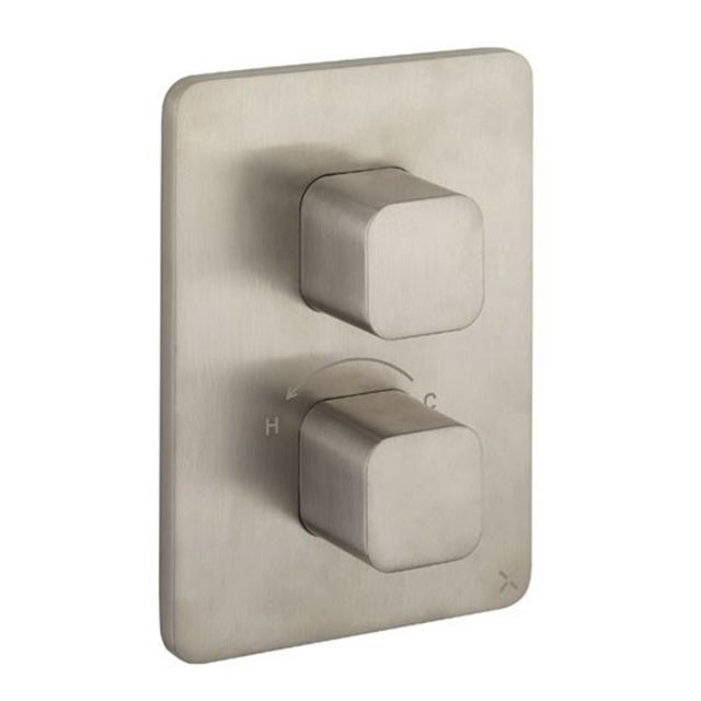 Crosswater Crossbox Atoll Shower Valve in Brushed Stainless Steel