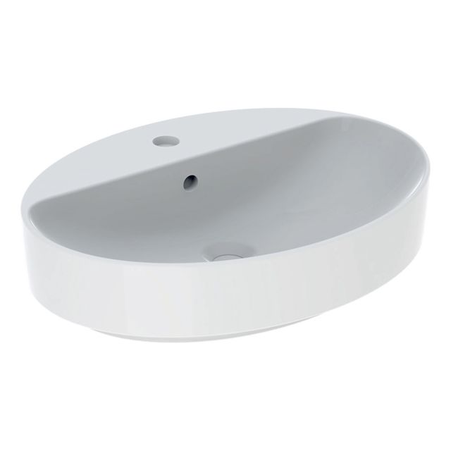 Geberit VariForm Oval Lay-On Basin with Tap Hole