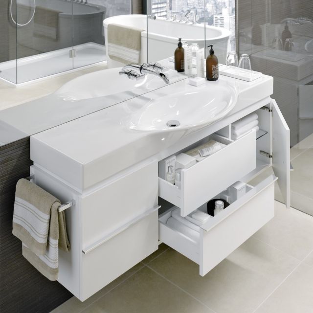 Laufen Palace Vanity Unit with Curved Basin - 4013010754751