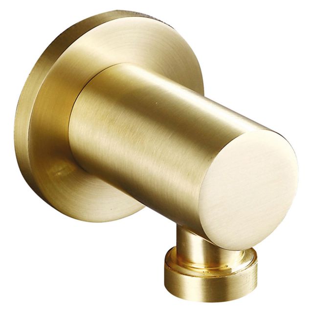 Origins Round Shower Wall Outlet - Brushed Brass